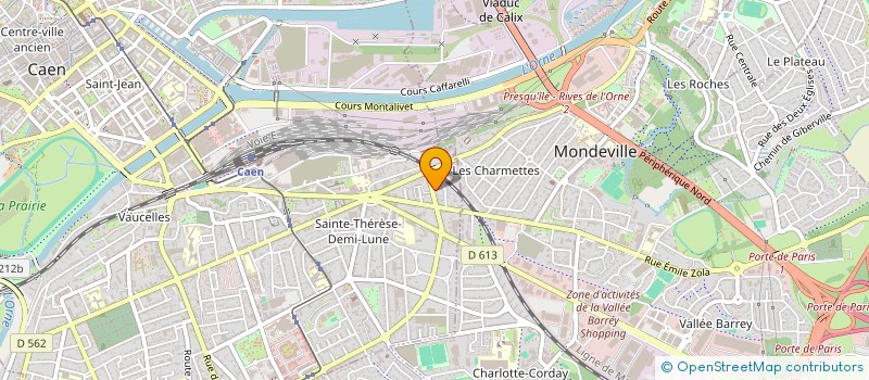 localisation de l'entreprise SCI DU ROCHER à CAEN