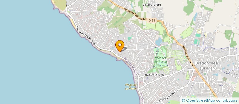 localisation de l'entreprise SCI DU ROCHER à BRETIGNOLLES-SUR-MER