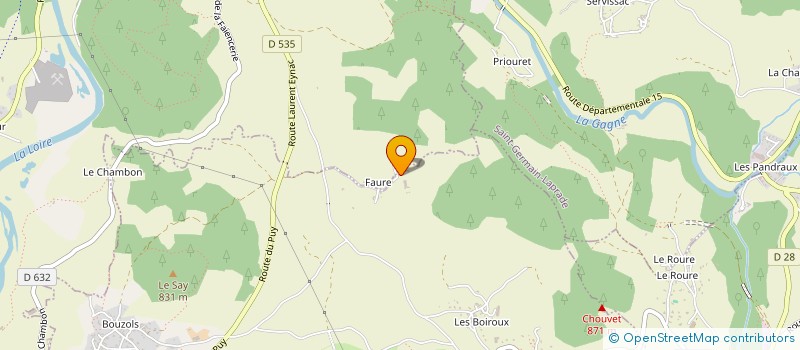 localisation de l'entreprise SCI DU ROCHER  ARSAC-EN-VELAY