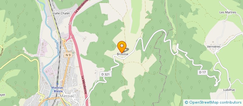 localisation de l'entreprise SCI DU ROCHER à MASSIAC