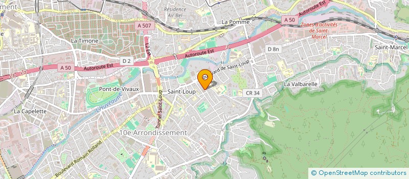 localisation de l'entreprise SCI DU ROCHER BLEU à MARSEILLE