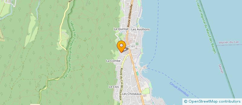 localisation de l'entreprise SCI DU ROCHER DE HONGRIE  SEVRIER