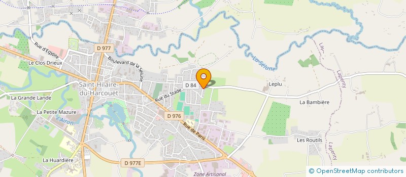 localisation de l'entreprise SCI DU ROCHER MARGOTIN  SAINT-HILAIRE-DU-HARCOUET