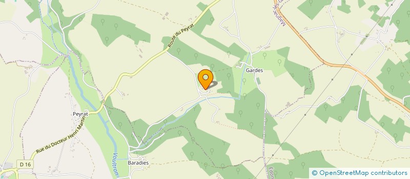 localisation de l'entreprise SCI DU ROCHER MIGNON à GARDES-LE-PONTAROUX
