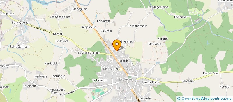 localisation de l'entreprise SCI DU ROELAN  ERDEVEN