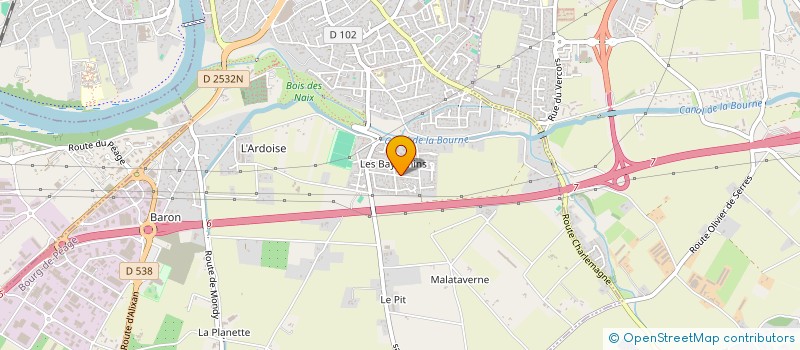 localisation de l'entreprise SCI DU ROJO  BOURG-DE-PEAGE