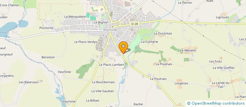 localisation de l'entreprise SCI DU ROLIN  ROMILLE