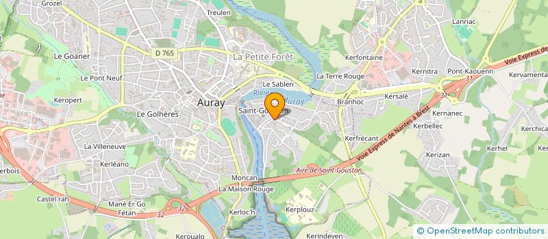 localisation de l'entreprise SCI DU ROLLAND à AURAY