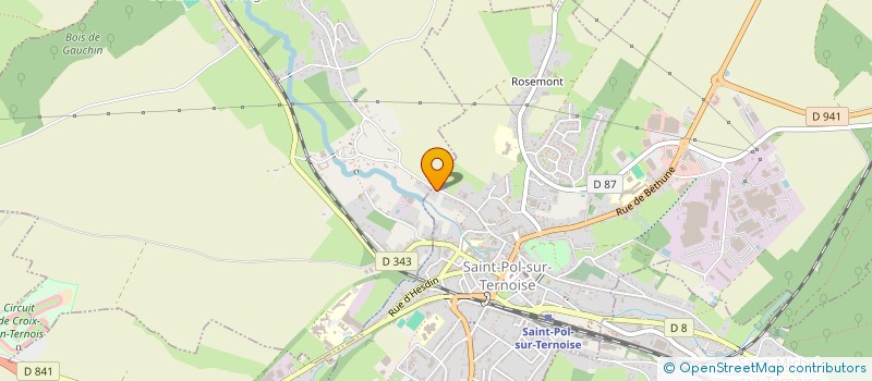 localisation de l'entreprise SCI DU ROMARIN  SAINT-POL-SUR-TERNOISE