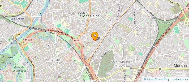 localisation de l'entreprise SCI DU ROMARIN à LA MADELEINE