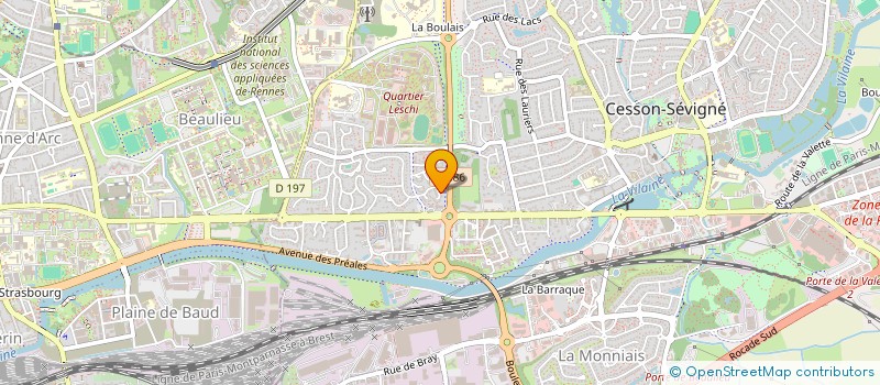 localisation de l'entreprise SCI DU RONCELAY  CESSON-SEVIGNE