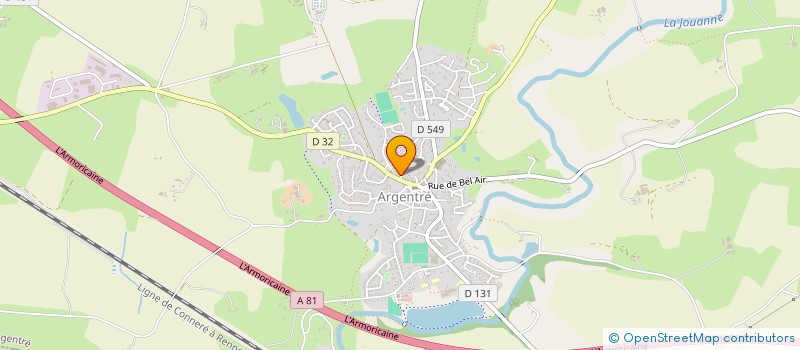 localisation de l'entreprise SCI DU RONCERAY  ARGENTRE