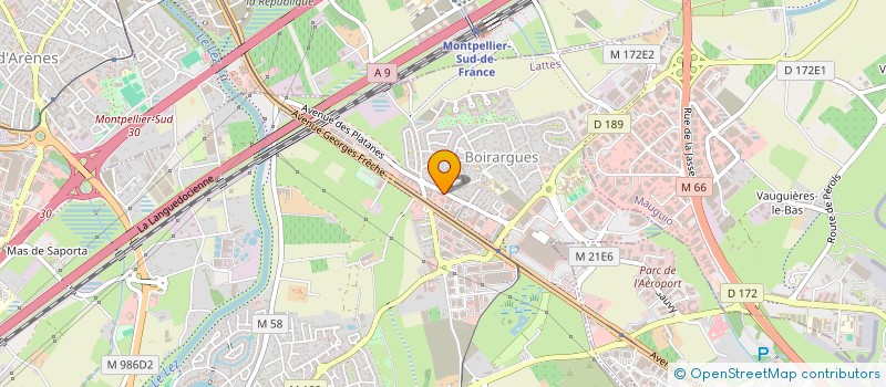 localisation de l'entreprise SCI DU ROND DE L'EURE à LATTES