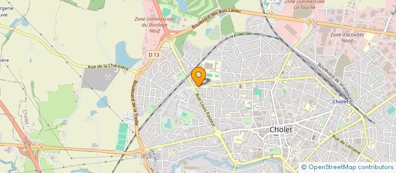 localisation de l'entreprise SCI DU ROND POINT à CHOLET