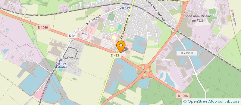 localisation de l'entreprise SCI DU ROND-POINT  CERNAY