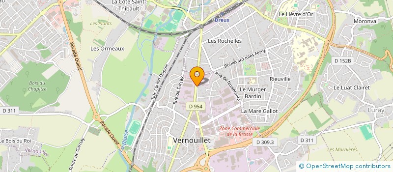localisation de l'entreprise SCI DU ROND POINT à VERNOUILLET
