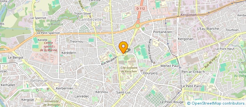 localisation de l'entreprise SCI DU ROND POINT  BREST