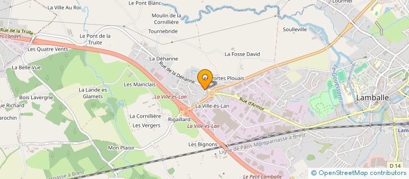 localisation de l'entreprise SCI DU ROND POINT  LAMBALLE-ARMOR