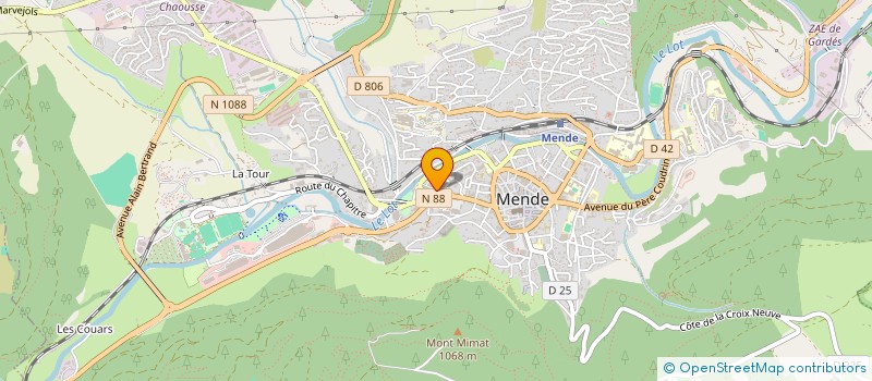 localisation de l'entreprise SCI DU ROND POINT  MENDE