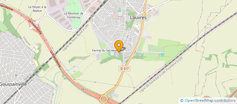 localisation de l'entreprise SCI DU ROND POINT  LOUVRES