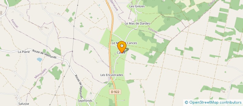 localisation de l'entreprise SCI DU ROND POINT à MONTSALES