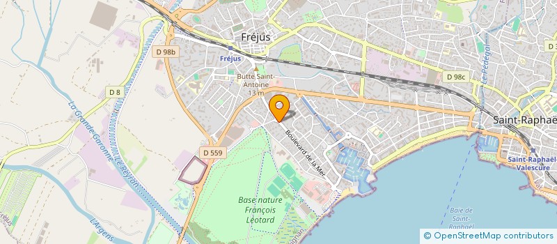 localisation de l'entreprise SCI DU ROND POINT à FREJUS