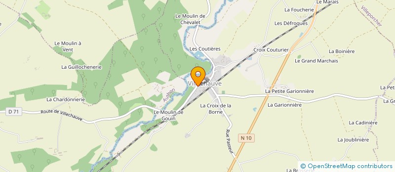 localisation de l'entreprise SCI DU ROND POINT à VILLECHAUVE