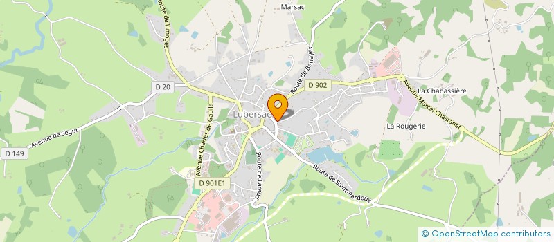 localisation de l'entreprise SCI DU ROND POINT  LUBERSAC