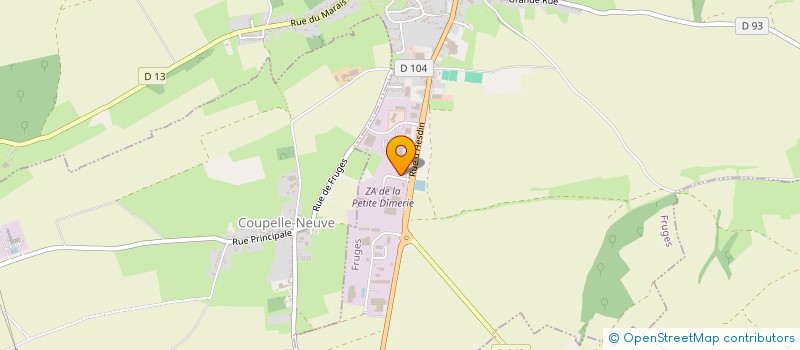 localisation de l'entreprise SCI DU ROND POINT  FRUGES