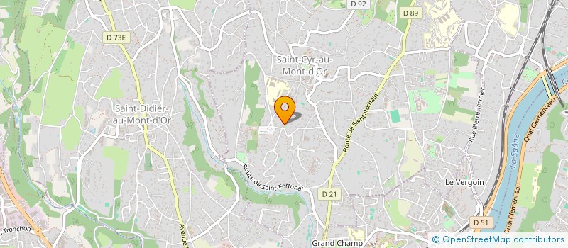 localisation de l'entreprise SCI DU ROND POINT D'ECULLY  SAINT-CYR-AU-MONT-D'OR