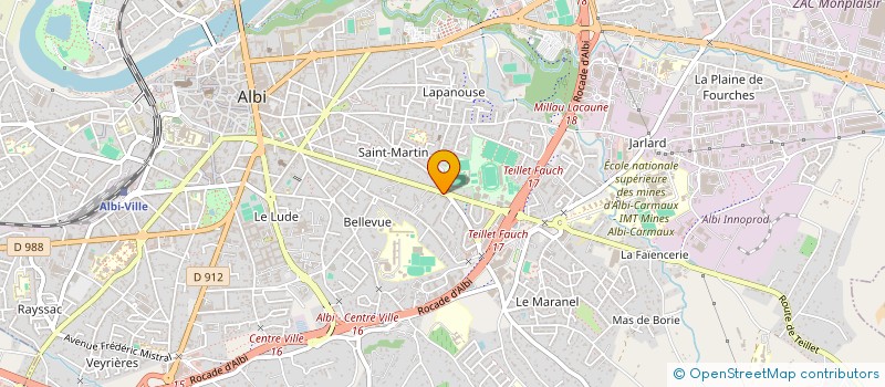 localisation de l'entreprise SCI DU ROND POINT DE GESSE à ALBI