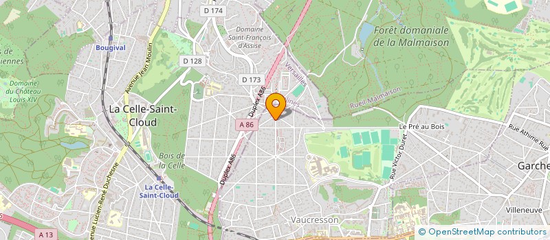 localisation de l'entreprise SCI DU ROND POINT DE L'ETOILE à VAUCRESSON