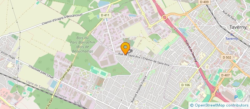 localisation de l'entreprise SCI DU ROND POINT DE LA CHASSE  BEAUCHAMP