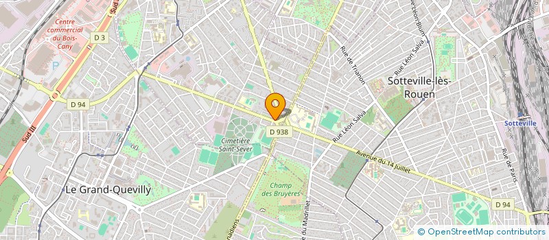 localisation de l'entreprise SCI DU ROND POINT DES BRUYERES à LE PETIT-QUEVILLY