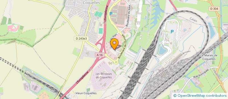 localisation de l'entreprise SCI DU ROND POINT DES SAPINS 91  COQUELLES