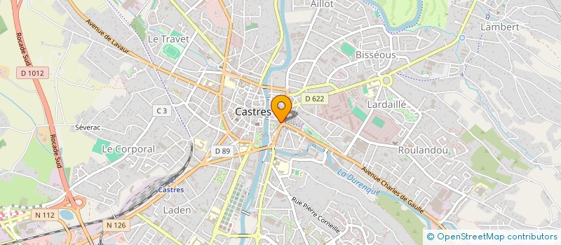 localisation de l'entreprise SCI DU ROND POINT VILLEGOUDOU  CASTRES