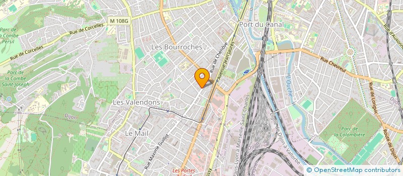 localisation de l'entreprise SCI DU RONDEAU à DIJON