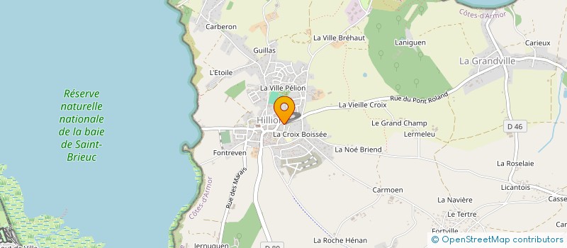 localisation de l'entreprise SCI DU RONDGLAME  HILLION