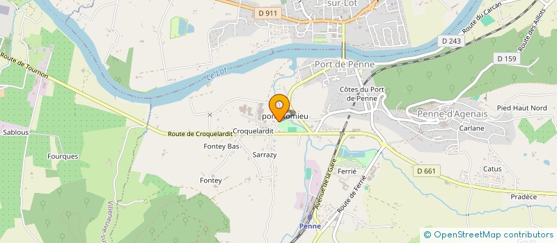 localisation de l'entreprise SCI DU ROOY  SAINT-SYLVESTRE-SUR-LOT