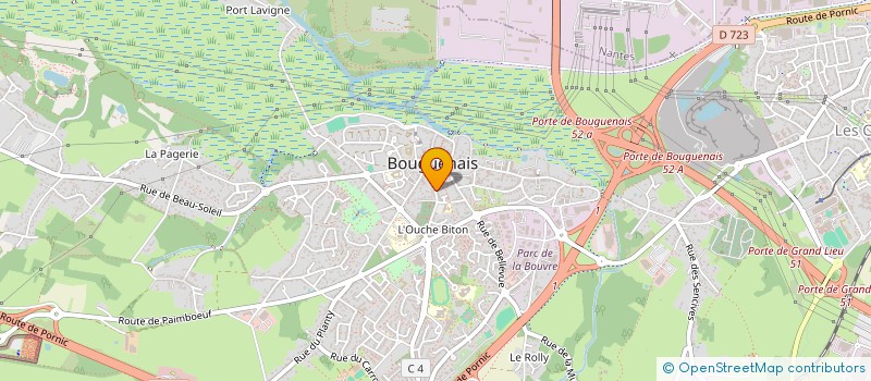 localisation de l'entreprise SCI DU ROSAIRE à BOUGUENAIS