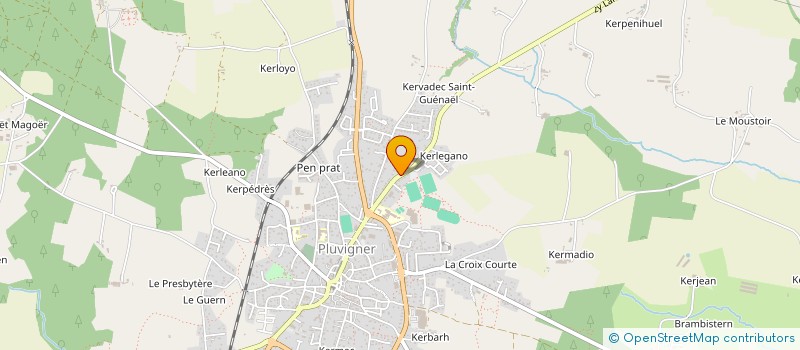 localisation de l'entreprise SCI DU ROSCOET  PLUVIGNER