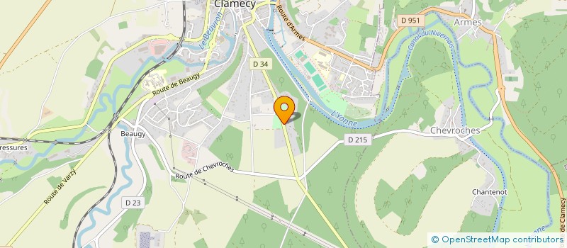 localisation de l'entreprise SCI DU ROSEAU à VILLIERS-SUR-YONNE