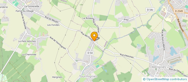 localisation de l'entreprise SCI DU ROSEAU  AVELIN