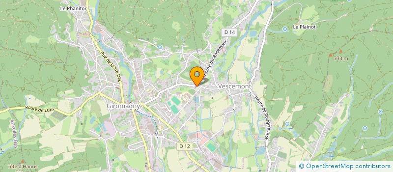 localisation de l'entreprise SCI DU ROSEMONT à VESCEMONT