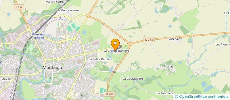 localisation de l'entreprise SCI DU ROSIER à MONTAIGU-VENDEE