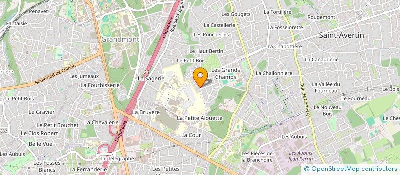 localisation de l'entreprise SCI DU ROSNAY  SAINT-AVERTIN