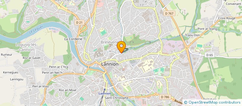 localisation de l'entreprise SCI DU ROSQUOQ  LANNION