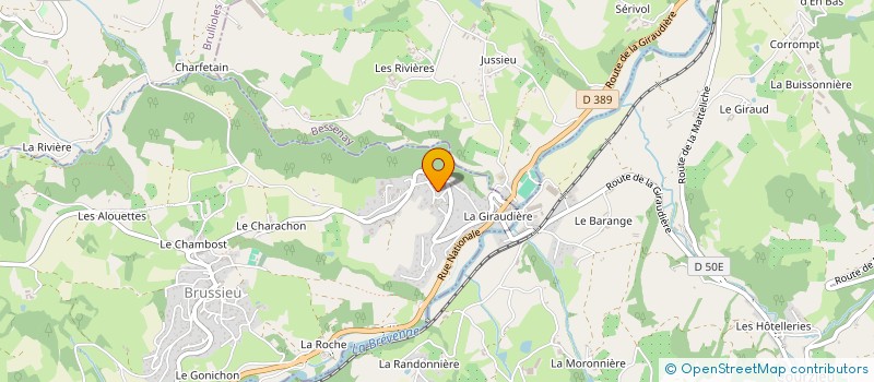 localisation de l'entreprise SCI DU ROSSAND  COURZIEU