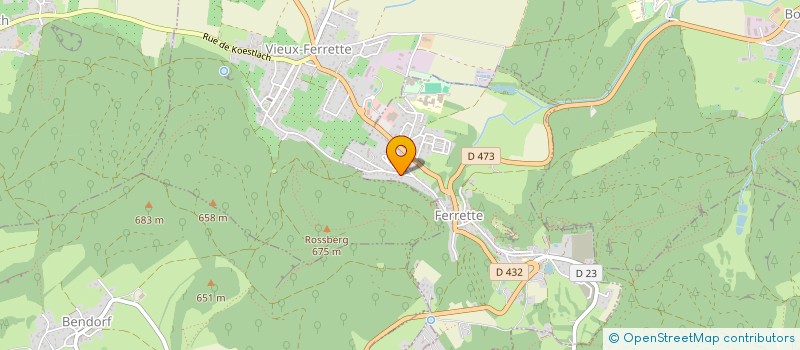 localisation de l'entreprise SCI DU ROSSBERG  ALTKIRCH