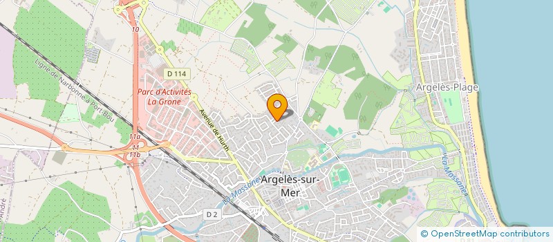 localisation de l'entreprise SCI  DU ROUA  ARGELES-SUR-MER